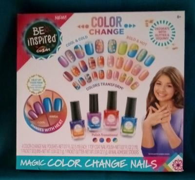 Cra-Z-Art Be Inspired Magic Color Change Nails, Nail Art Kit for