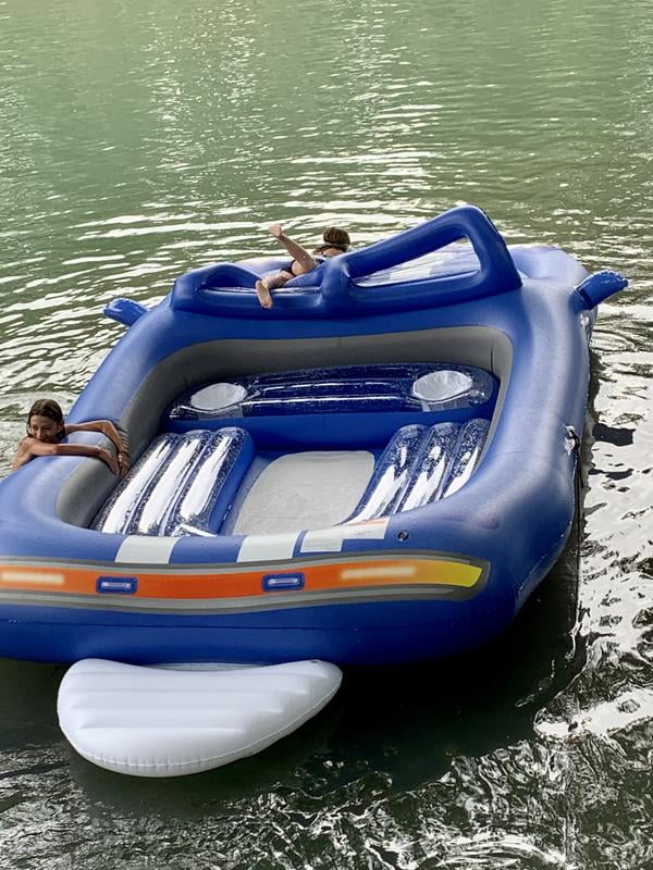 california inflatable bay breeze boat island party island