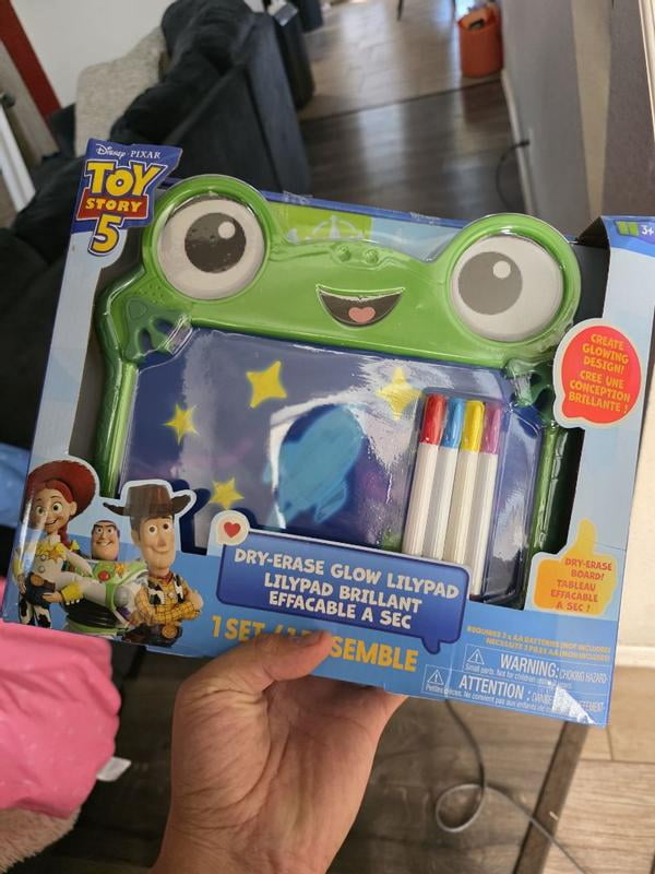 Disney and Pixar Toy Story 5 Glow Lilypad Dry Erase Drawing Board