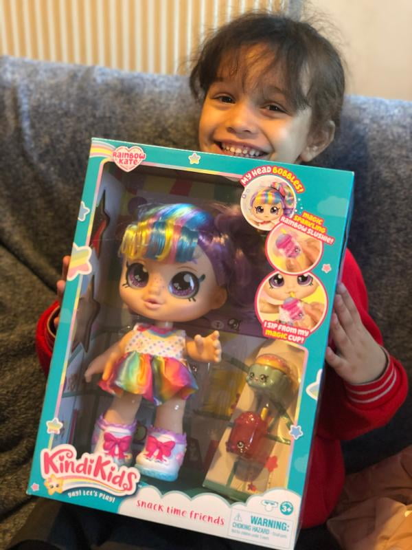 Kindi Kids　〔 キンディキッズ 〕 Snack Time Friends レインボーケイト ( Rainbow Kate ) 人形 ドール 約25 女の子 おもちゃ 小物 2点 セッ Kindi Kids Toddler's New Rainbow Kate, 10