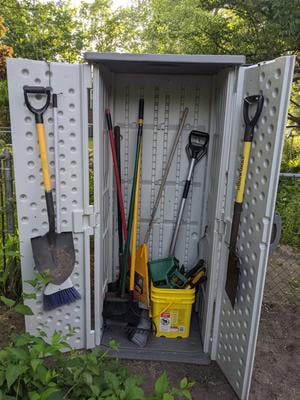 Suncast BMS1250SB Vertical Storage Shed Stoney Suncast BMS1250SB Vertical Storage Shed Stoney