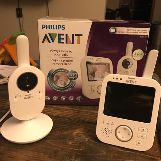 Philips Avent Digital Video Baby Monitor With Fhss Scd630 37 Walmart Com Walmart Com