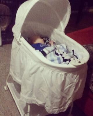 Delta Children Deluxe Sweet Beginnings Bassinet Stardust Walmart