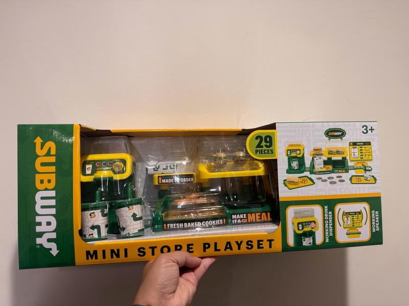 Subway Mini Store 29-Piece Playset, Pretend Play Food Set with