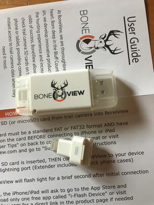 BoneView Memory Card Reader for Apple iOS iPhone & iPad