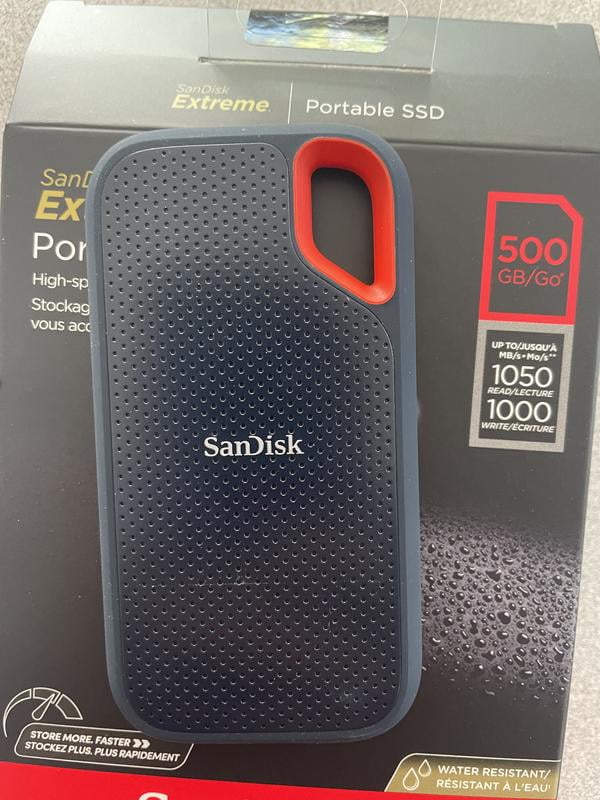 SanDisk Extreme V2 500GB Portable SSD - External Storage for PC