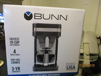SETUP BEFORE FIRST USE Bunn Speed Brew Select 10 Cup Coffee Maker SBS Prime  Water Tank 