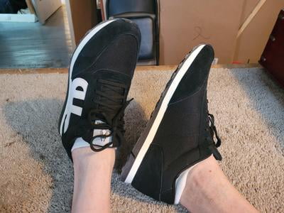 【新品未使用】Hush Puppies/ブラックスエード/27cm Amazon.com | Hush Puppies Men's Low-Top Trainers, Black, 6.5