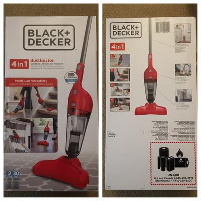USED NO CHARGR BLACK+DECKER HHS315J22 Cordless 4-in-1 Stick Vacuum Cobalt Blue