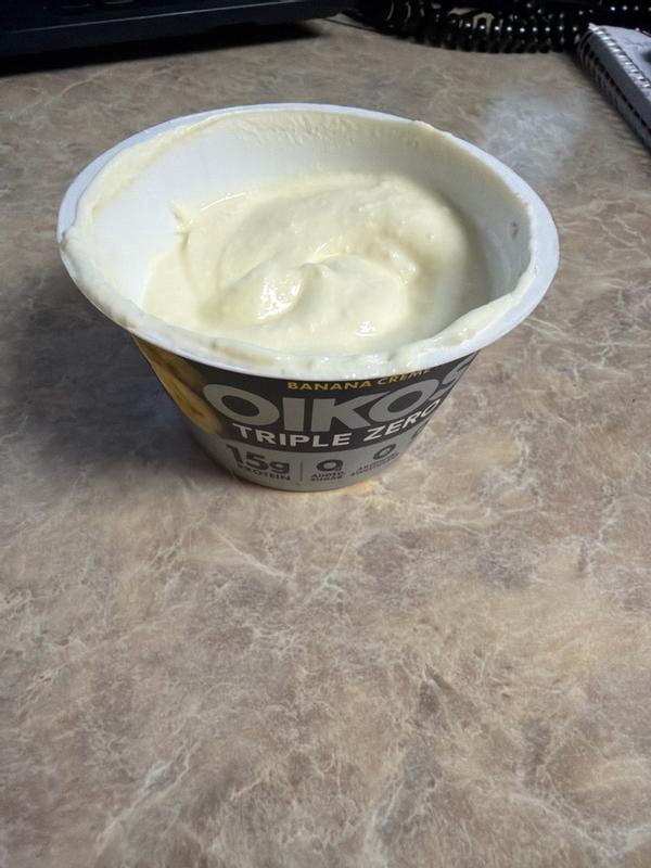 Ghidora Zero Balance Cream 60g　2個セット Oikos Triple Zero Banana Creme Greek Yogurt, 15g Protein, 4ct, 5.3