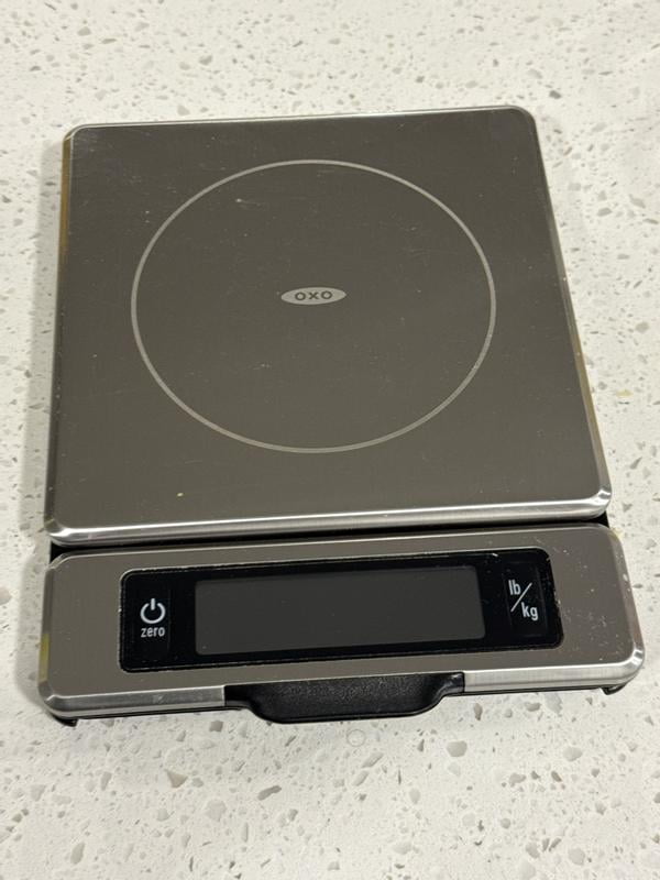 OXO Stainless Steel Food Scale with Pull-Out Display, 11 lb