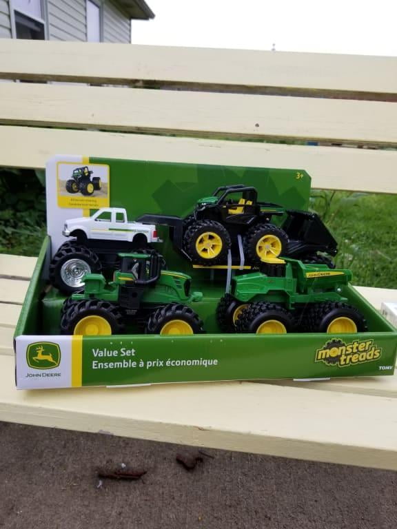 John Deere Toy Tractor Set, Monster Treads Value Set, 5 Piece