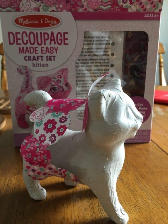 melissa and doug decoupage kitten