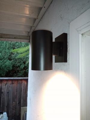 Better Homes Gardens Cylinder Lantern Indoor Wall Sconce Bronze Com - Interior Wall Lights Bunnings