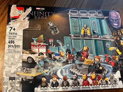 LEGO Marvel Iron Man Armory Set 76216, Avengers Gift for