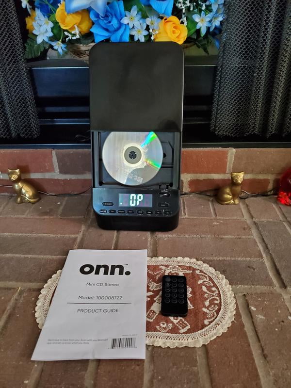 onn cd mini stereo system bluetooth