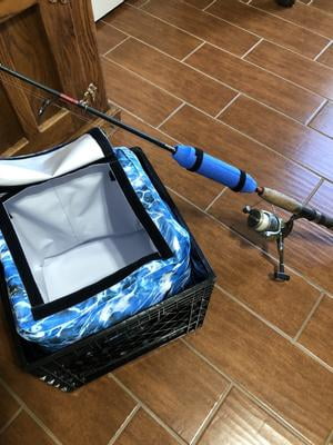 Mossy Oak 24 Piece Kayak Storage Crate with Dry Bag, Fishing