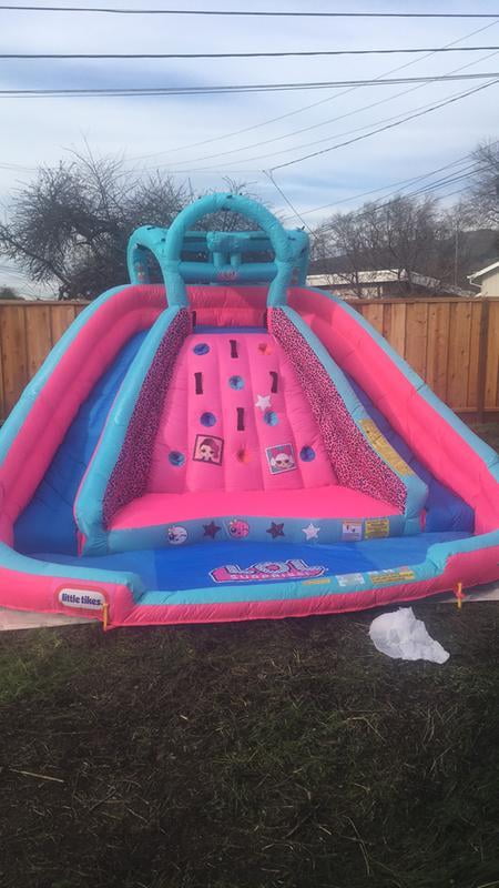 L.O.L Surprise Inflatable River Race Water Slide with Blower 