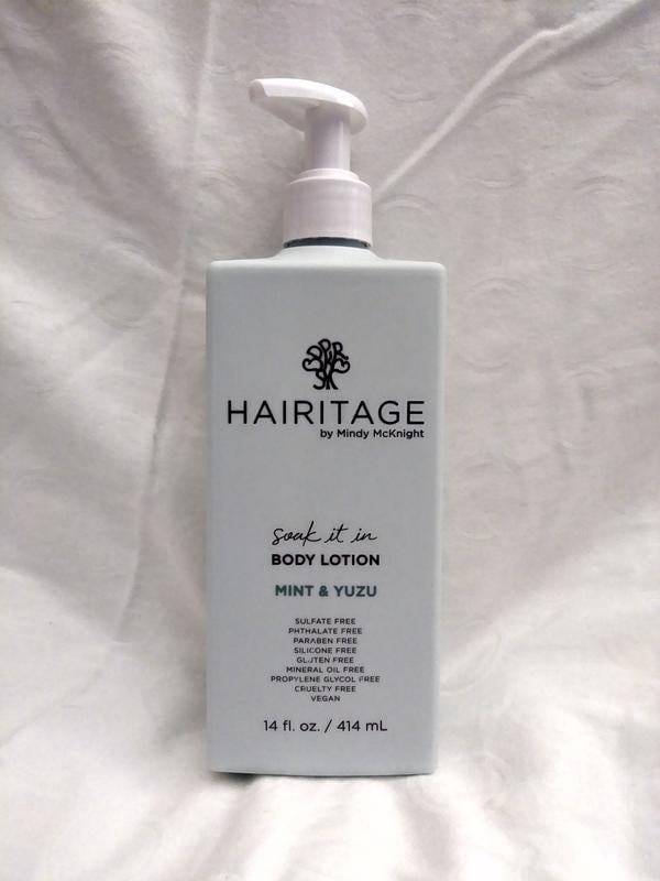 Hairitage, Body Lotion, 14 fl oz, Mint & Yuzu Scented - Walmart.com