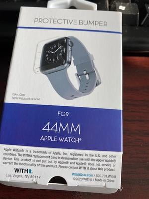 Withit Apple Watch 44mm Clear Protective Bumper Walmart Com Walmart Com