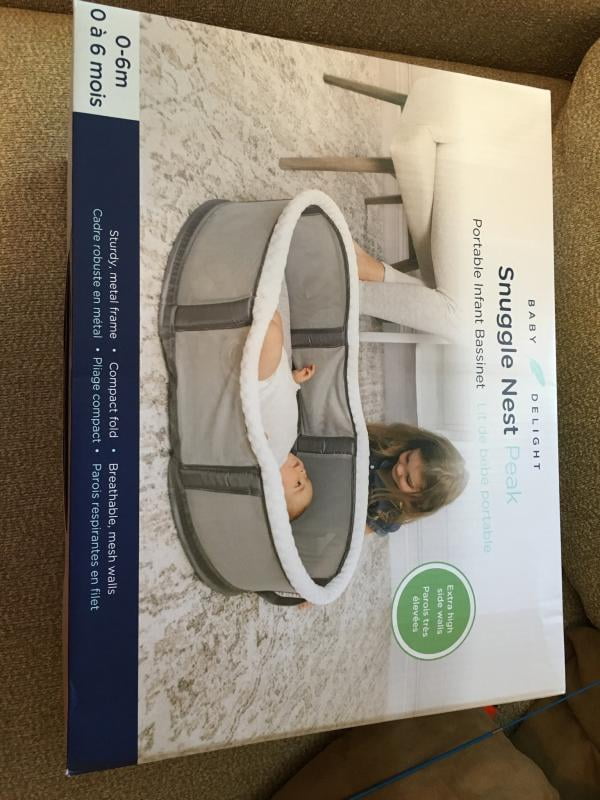 snuggle nest peak portable bassinet