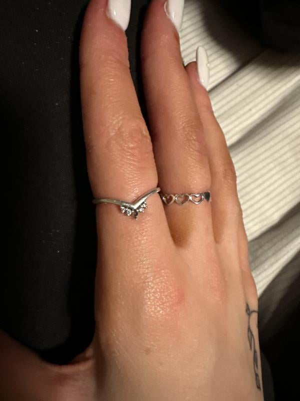 PANDORA Tiara Wishbone Ring Size 188282CZ-48