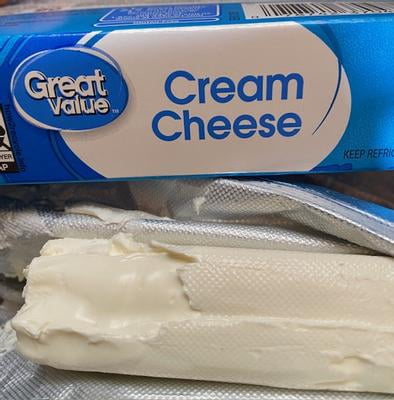 Great Value Cream Cheese Brick 8 oz, Spreadable, Kosher, No