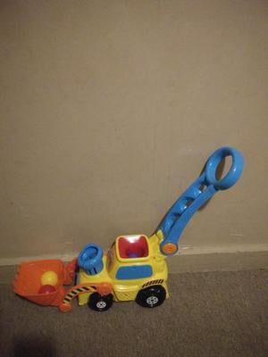 Vtech Pop-a-balls Push & Pop Bulldozer Learning Toy w/ Sound For