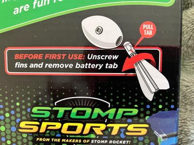 Stomp Rocket, XL LED Whistle Missile, Foam Football, Lights Up