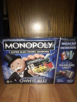 Monopoly Super Electronic Banking Board Game Ages 8 and up Walmart