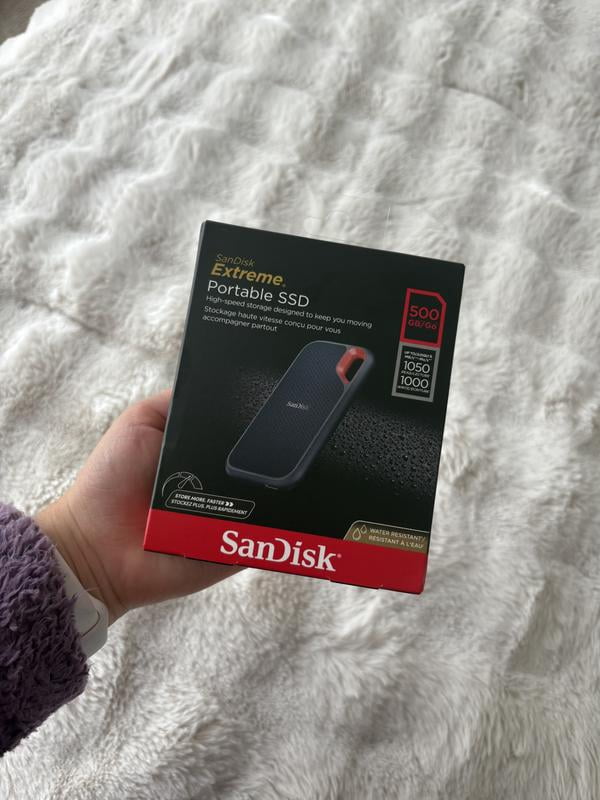 SanDisk, External Solid State Drive, 500GB Extreme Portable SSD