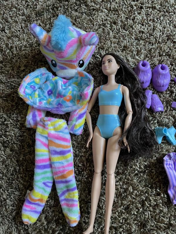 Mattel HRK39 Barbie Cutie Reveal Zebra Doll - Walmart.com