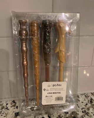 Wizarding World Merchandise 4-Pack - Collectible Writing Pens Featuring Voldemort, Hermione, Dumbledore Harry Potter Wand Pens - View #4