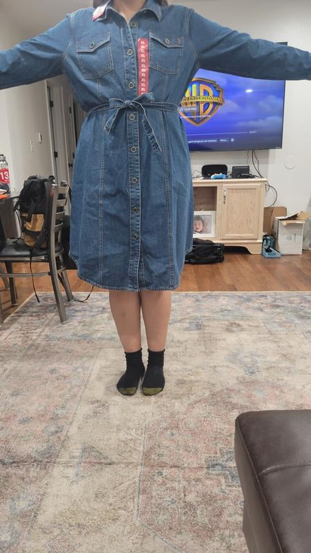 Customer reviews for Frye Women's Denim Midi Button Front Dress