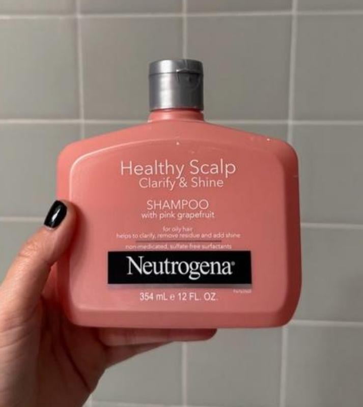 Neutrogena Exfoliating Shampoo for Oily Hair and Scalp, Pink