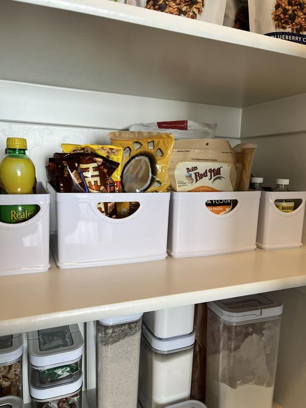 iDesign 9-Piece Recycled White Stacking Kitchen and Pantry Storage