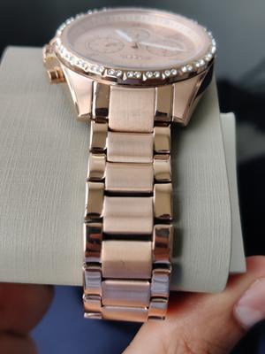 Fossil Women's Modern Courier Chronograph Rose Gold-Tone Stainless