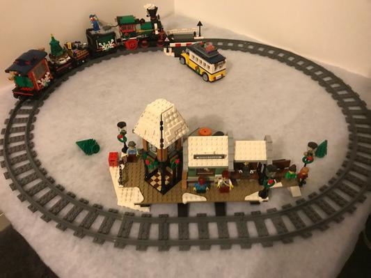 lego city christmas train