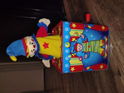 Schylling Circus Jester Puppet Jack in the Box, 5.5 inch -