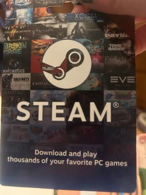 Steam 50.00 Gift Card Valve Physical Walmart
