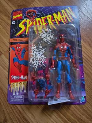 Marvel Spider-Man Legends Series Retro Toys Action Figure with 6