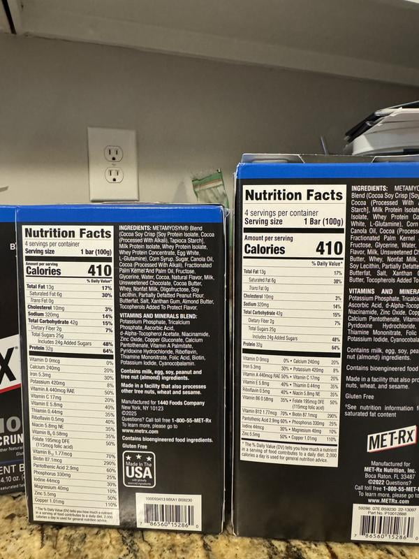 MET-Rx Big 100 High Protein Meal Replacement Bars with 32g Protein