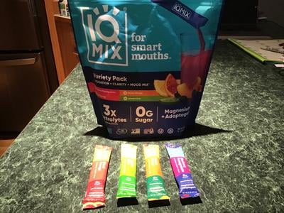 IQ BAR Electrolyte Powder Packets with Lion's Mane, Magnesium L