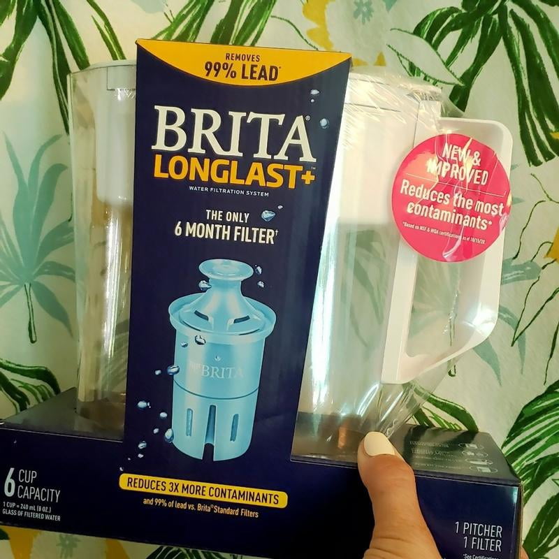 Filtre de rechange Brita Elite, réduit plus de 30 contaminants, certifié par la WQA pour la réduction du plomb, des microplastiques, du chrome et du chlore, Paquet de 2