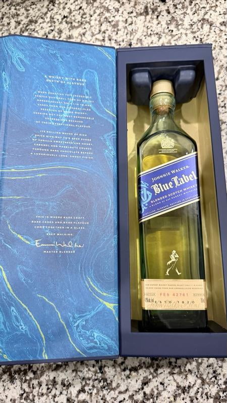 Johnnie Walker Blue Label Blended Scotch Whisky, 750 mL Bottle