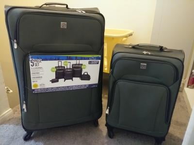 protege 5 piece luggage set walmart