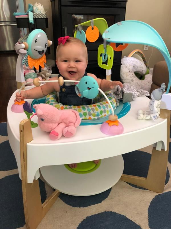 Evenflo ExerSaucer 2in1 Activity Center Art Table, Gleeful Sea