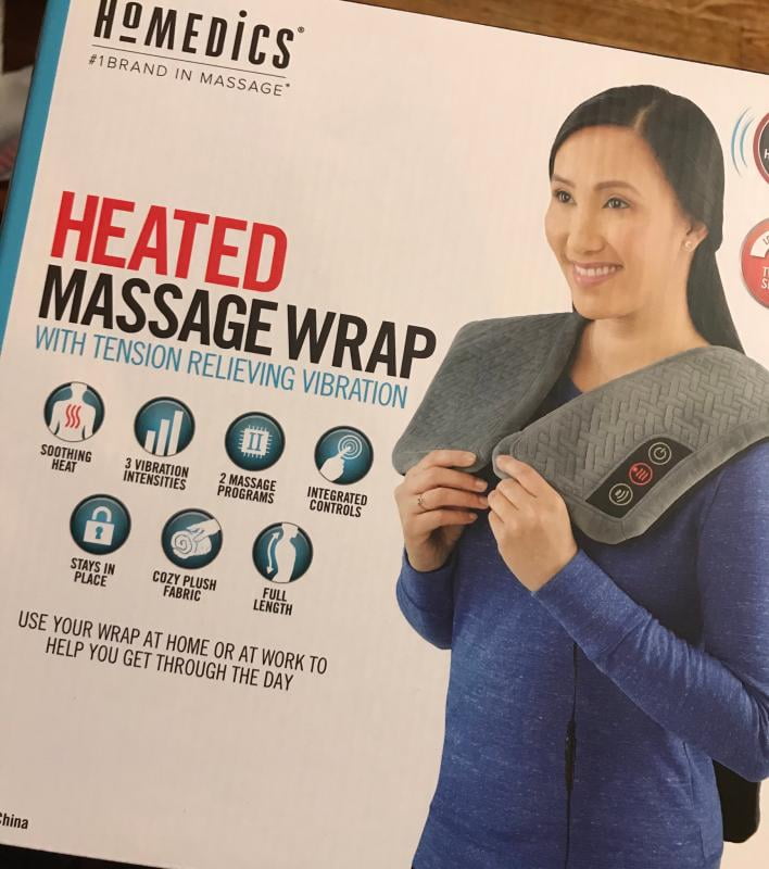 Homedics Weighted Comfort Wrap with Vibration and Soothing Heat