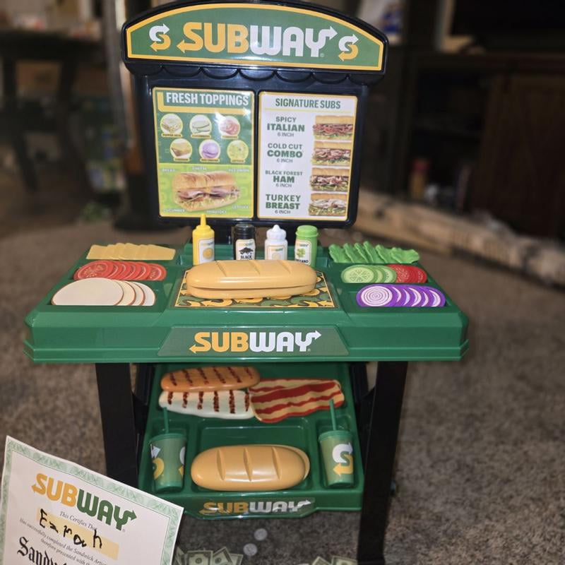 World Tech Toys Subway Sandwich Artist 53 Piece Playset, Kids