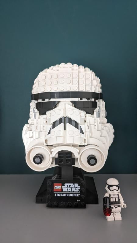 LEGO Star Wars 75276 Stormtrooper Helmet 647 Piece Interlocking Block Model Kit Walmart
